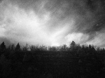 Black and White Photograph Winter The Blue Ridge