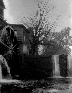 Black and White Photograph Old Mill in Pigeon Forge
